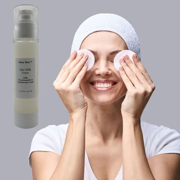 Rice Milk Toner with Niacinamide & Hyaluronic Acid for Face, Alcohol-Free, - Picture 6 of 6